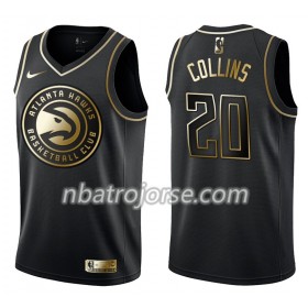 Män Atlanta Hawks Tröja John Collins 20 Nike Svart Guld Edition Swingman
